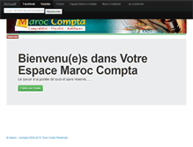 Tablet Screenshot of maroc-compta.net